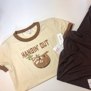 Lularoe Sloth Liv Shirt BNWT